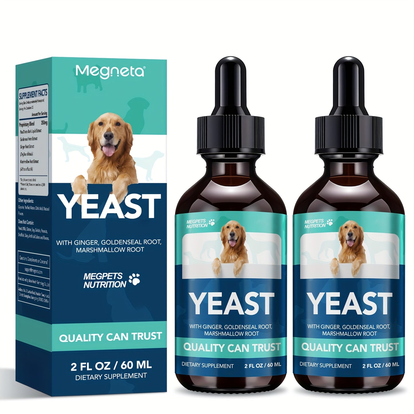 Natural Yeast Health Drops for All Dogs & Cat