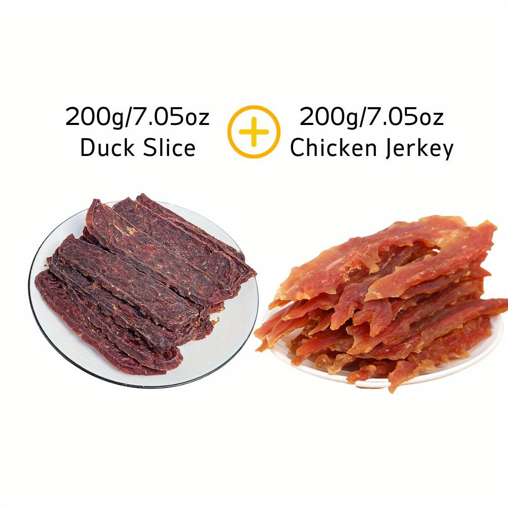 Mixed Flavor Series: Duck Slice, Chicken Milk Stick, Duck Milk Stick, Chicken Jerky, Dog Chews
