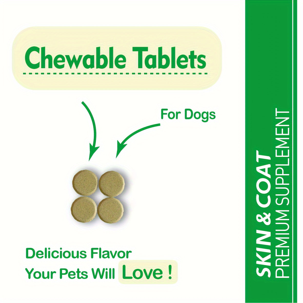 Itching Skin For Dogs, Hot Spot For Dogs, 200 Tablets