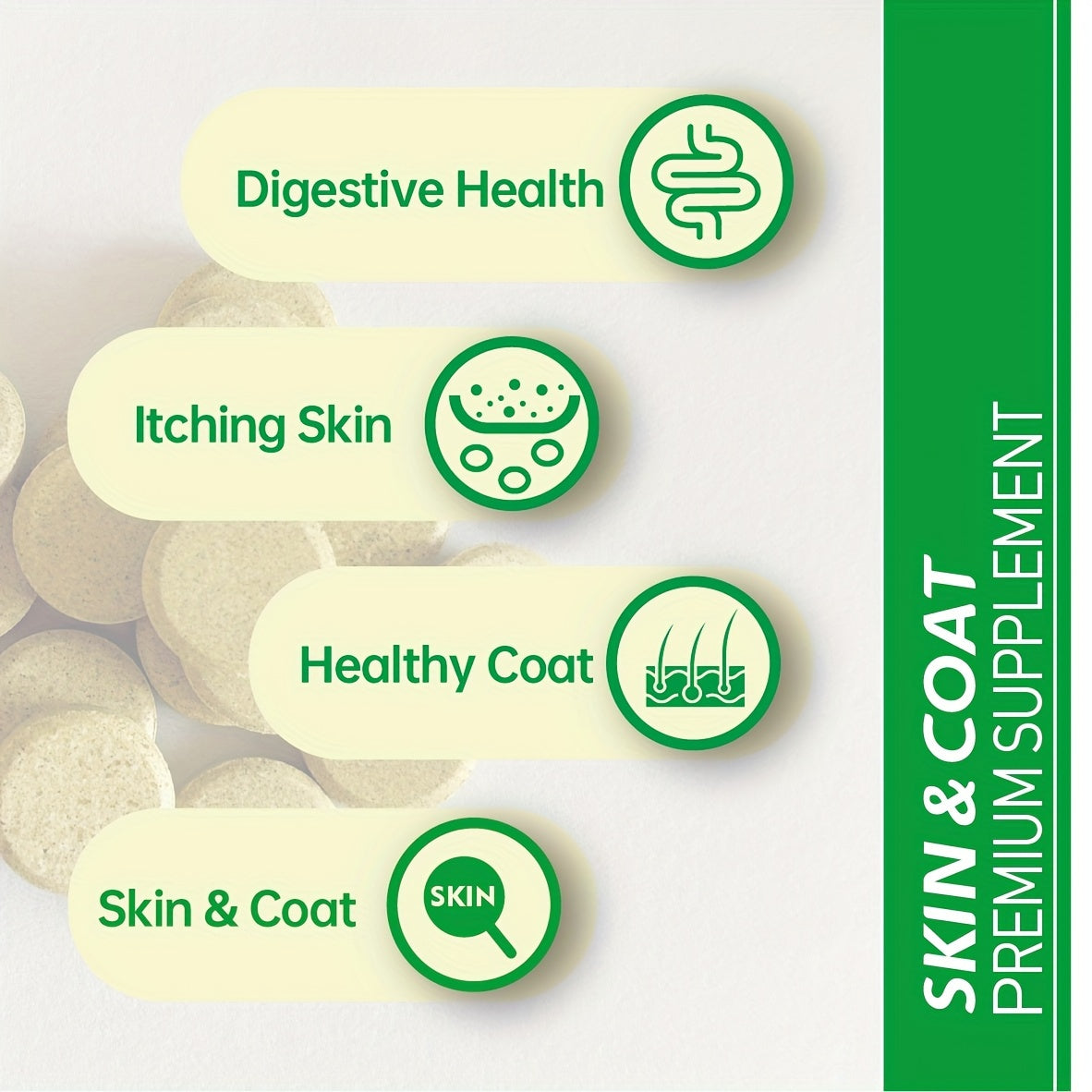 Itching Skin For Dogs, Hot Spot For Dogs, 200 Tablets