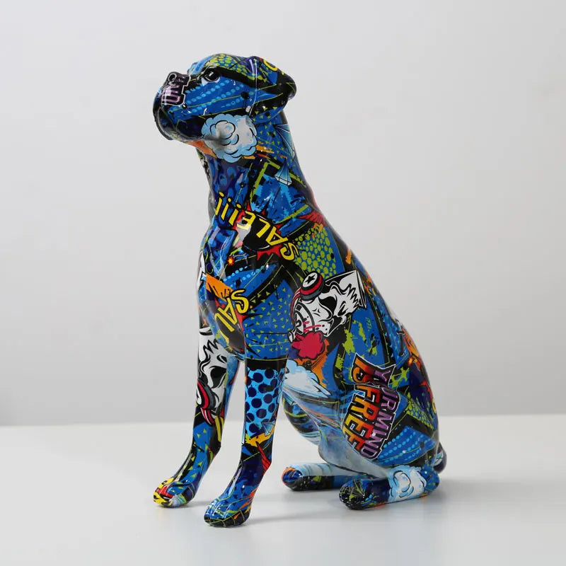 Creative Painted Art Dog Decor
