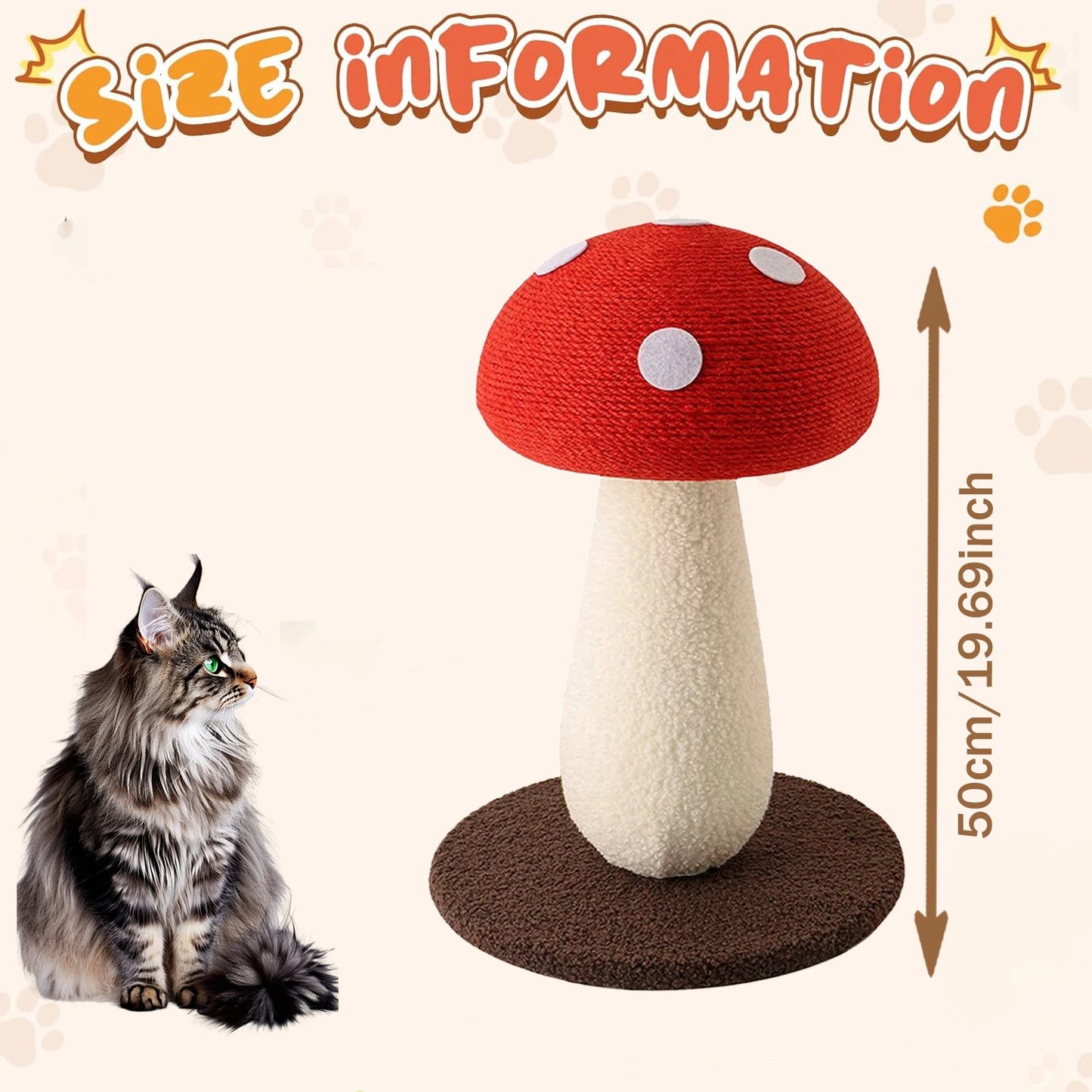 Mushroom Scratching Post