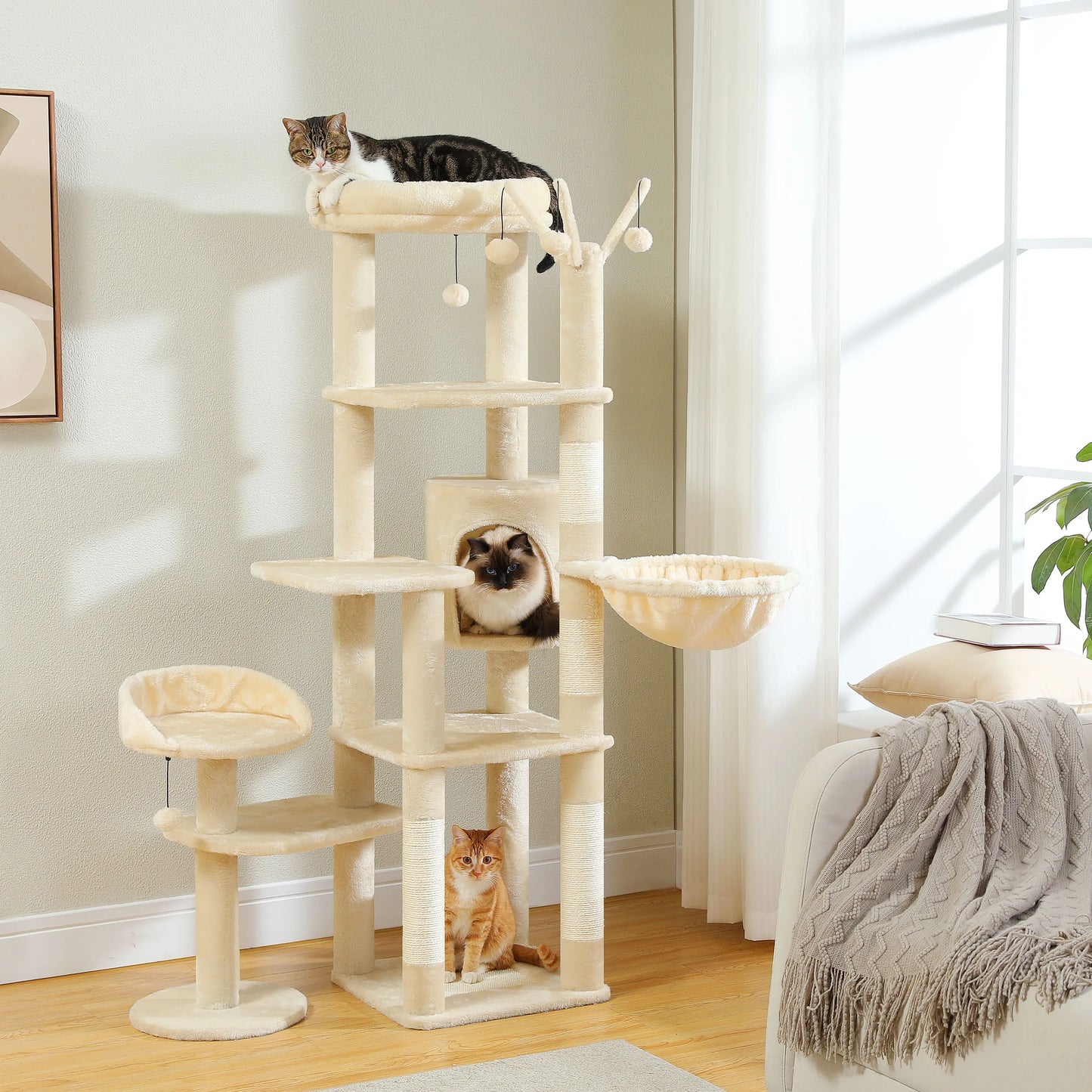 Large Cat Multi-Level Cat Tower