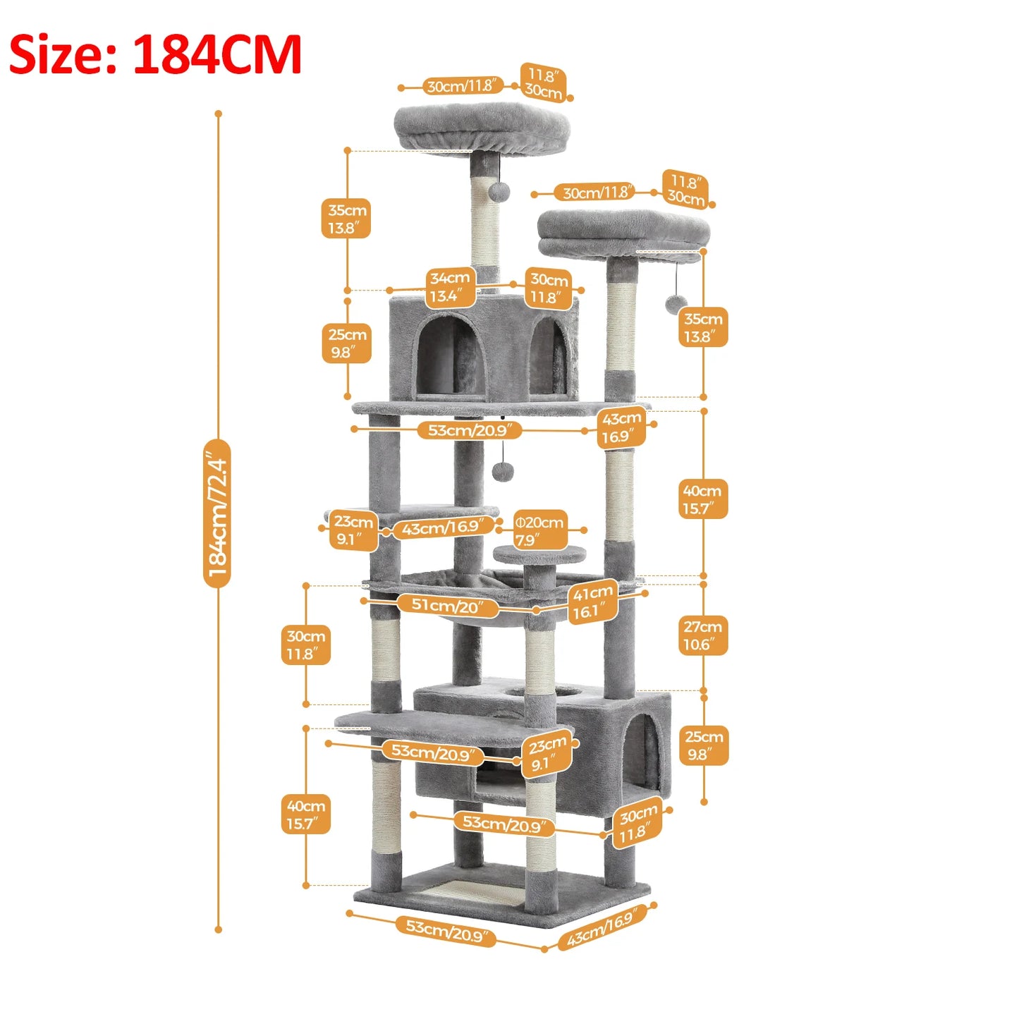 Large Cat Scratching Tower