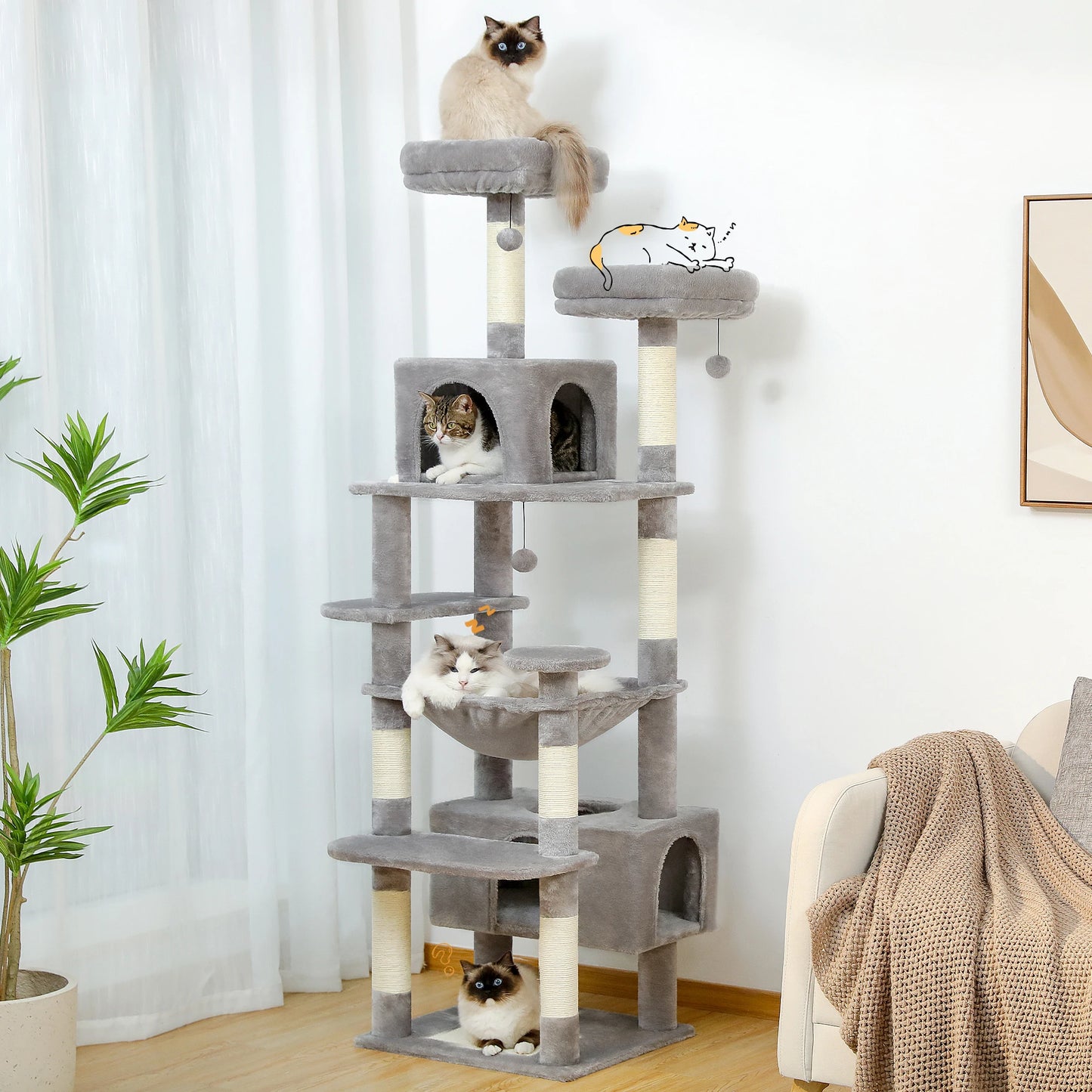 Large Cat Scratching Tower