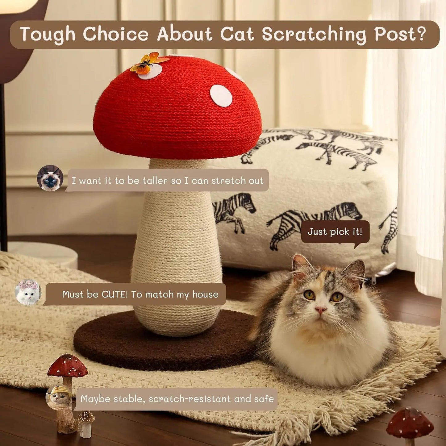 Mushroom Scratching Post