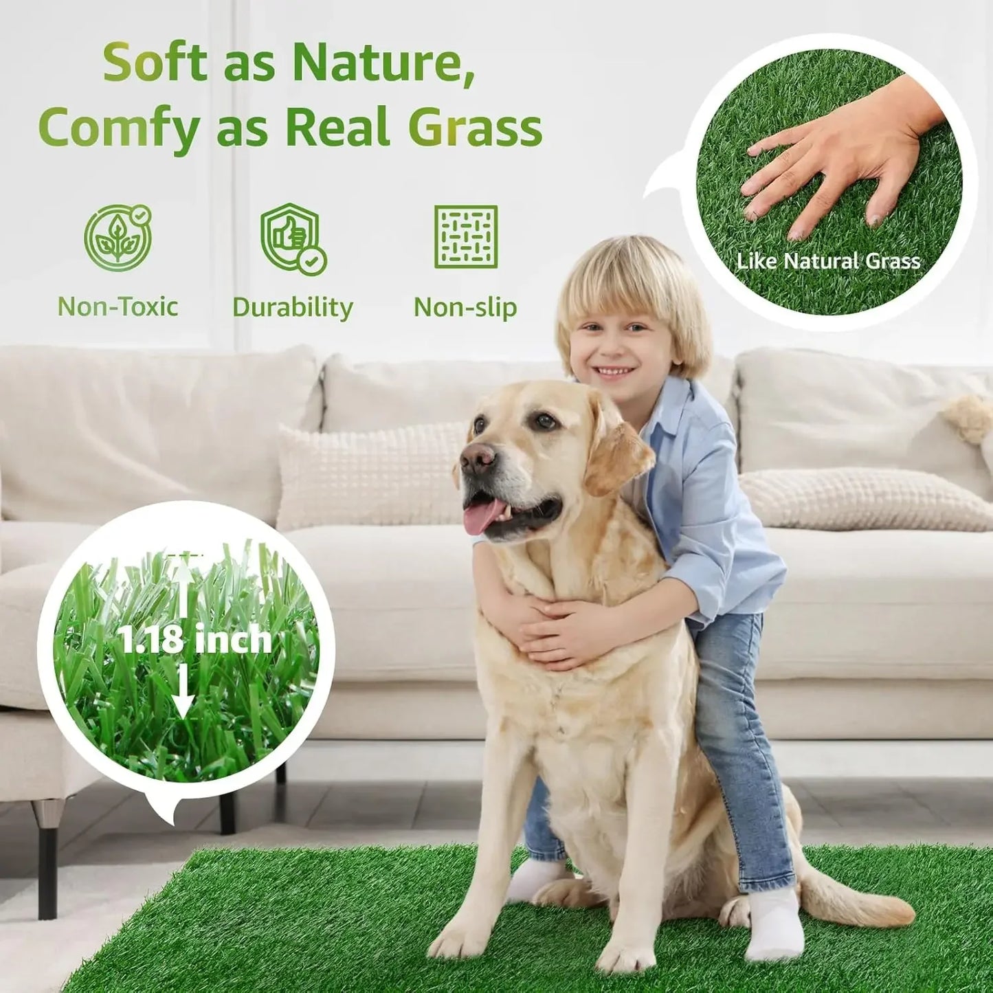 Dog Grass Pee Pads, Artificial