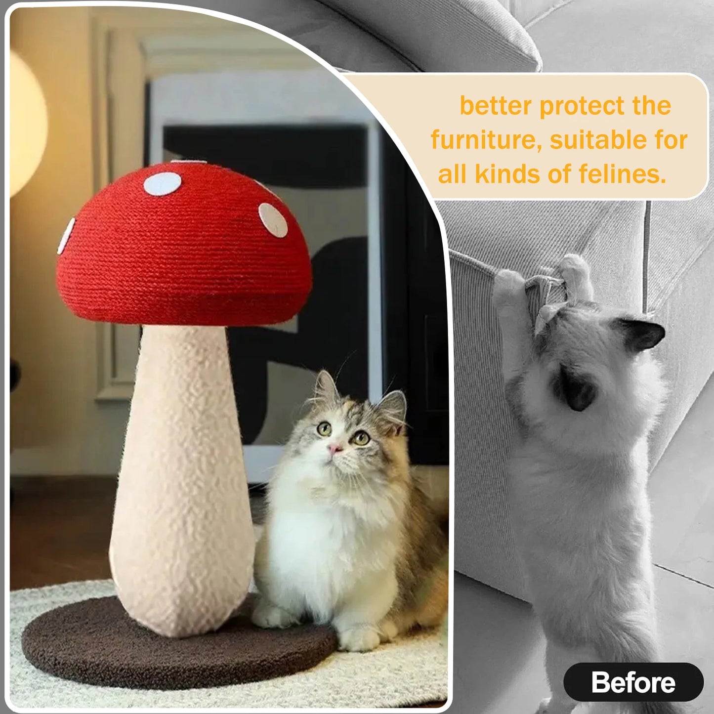 Mushroom Scratching Post