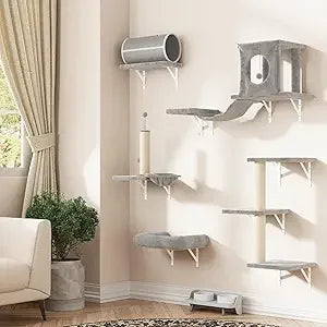 7-in-1 Wall Mounted Cat Climber Set