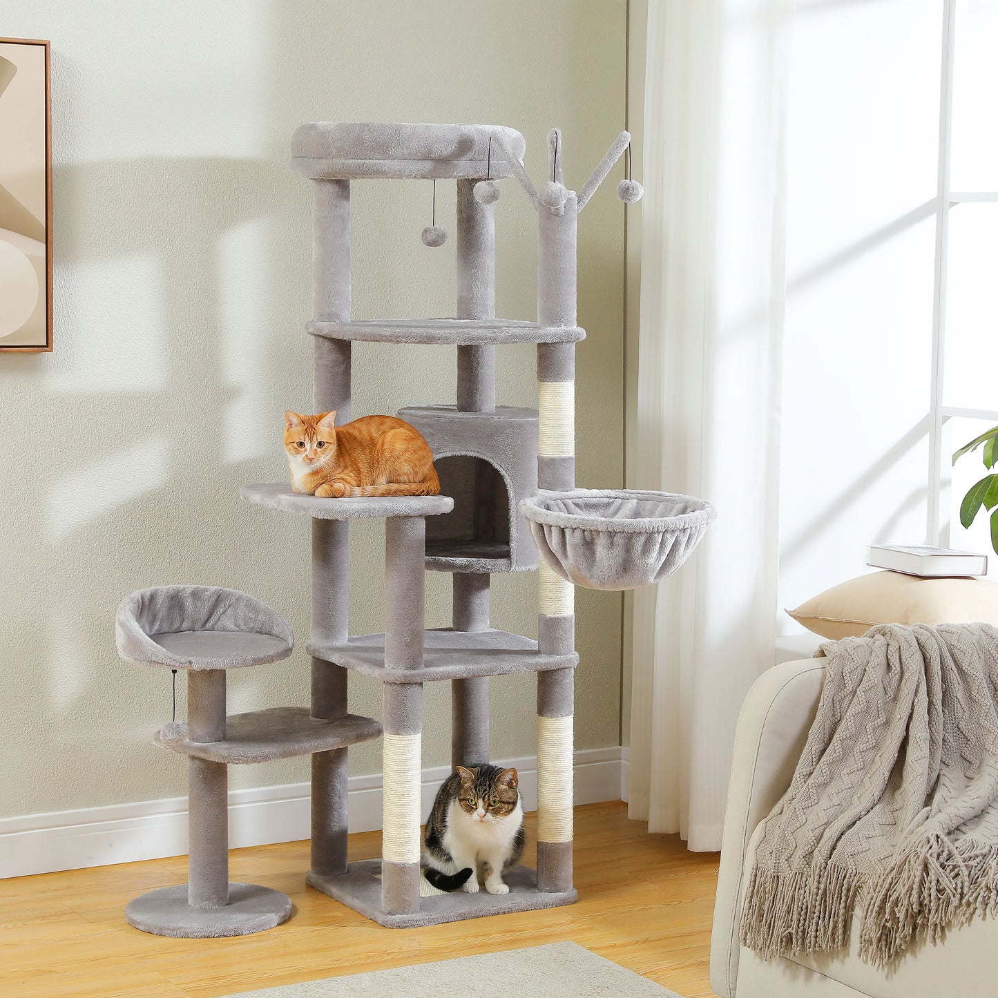 Large Cat Multi-Level Cat Tower