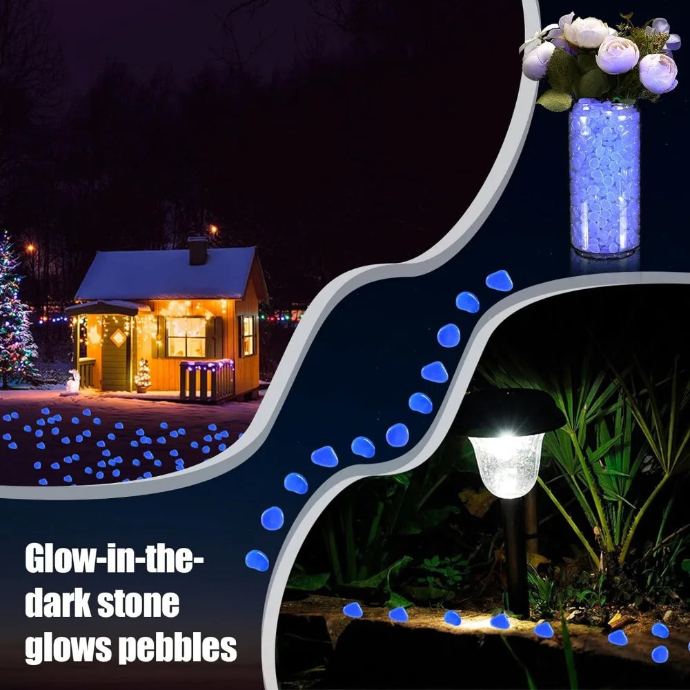 12000 Pcs Decorative Glow Pebbles for Aquariums