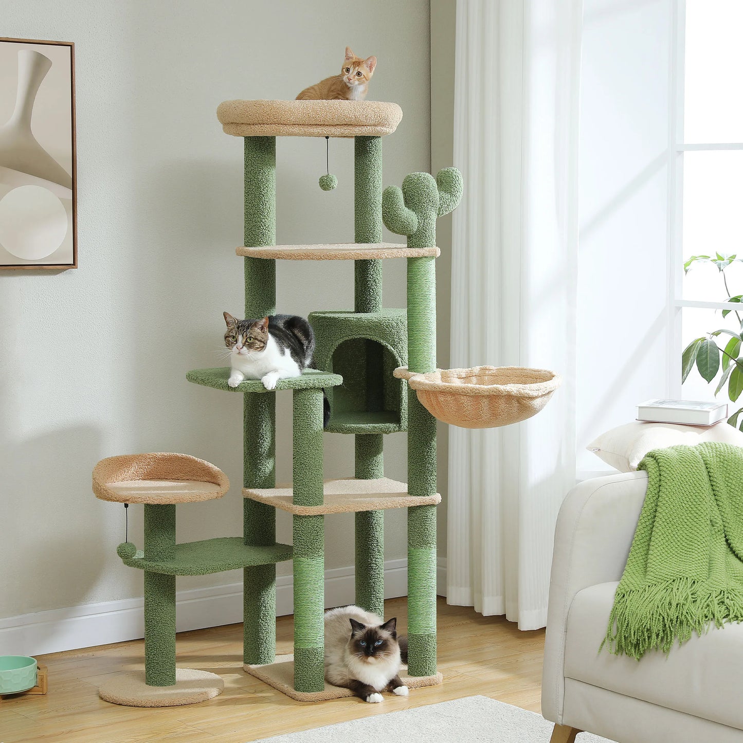 Large Cat Multi-Level Cat Tower