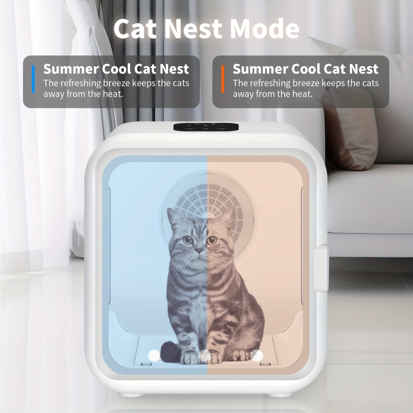 Automatic Pet Dryer Box for Cats and Small Dogs, Ultra Quiet Dog Hair Dryer 62L