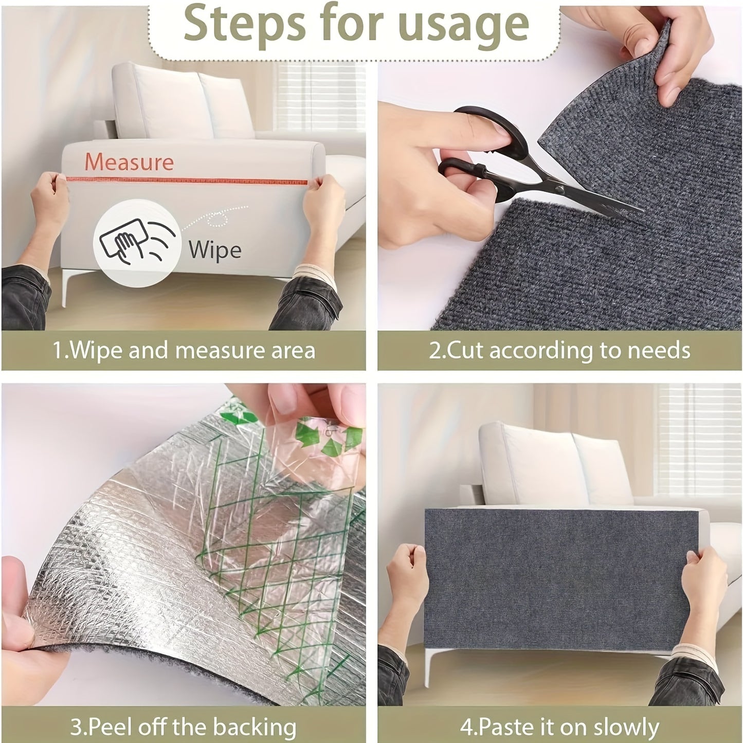 Trimmable Self-Adhesive Cat Scratching Board