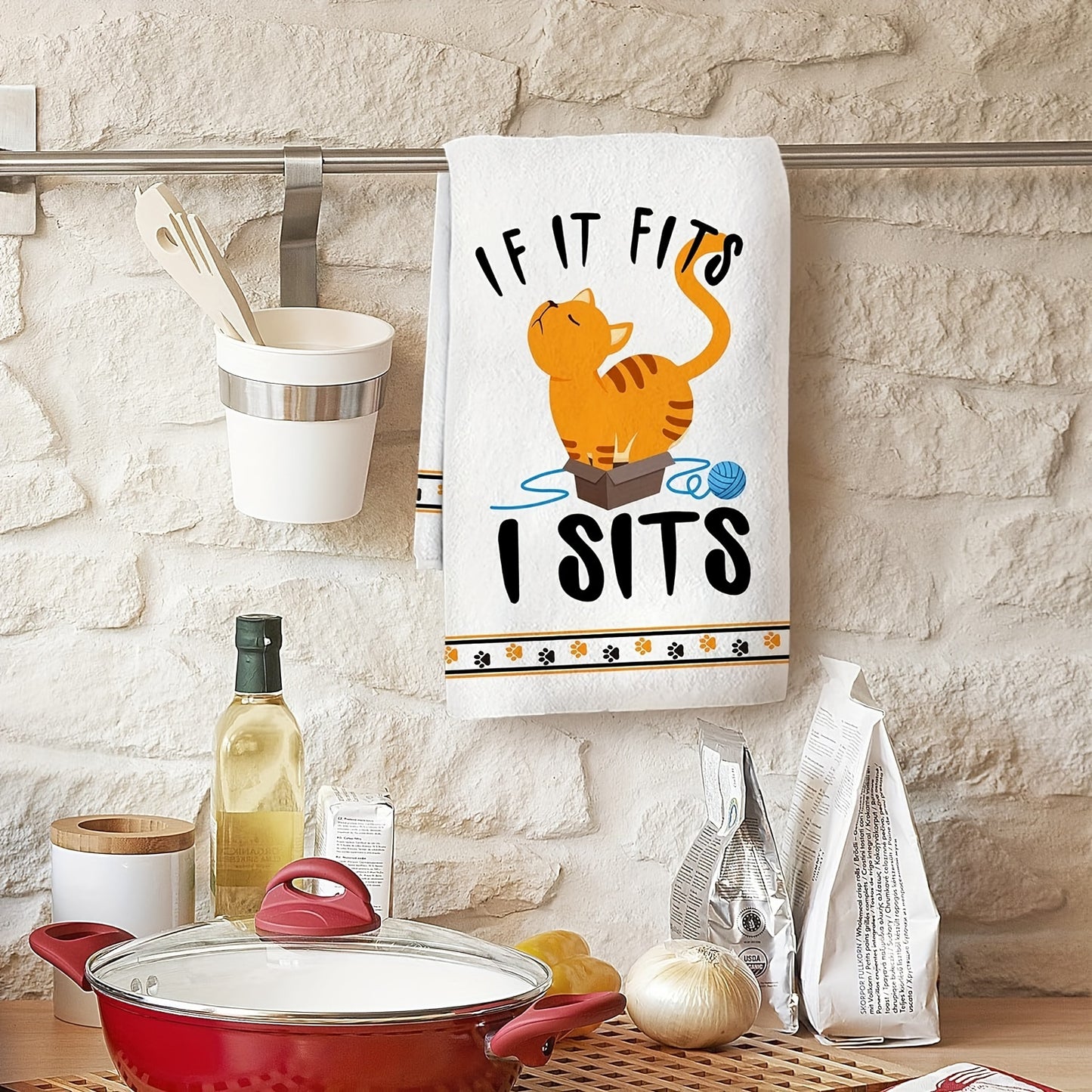 Funny Cat Dish Towels