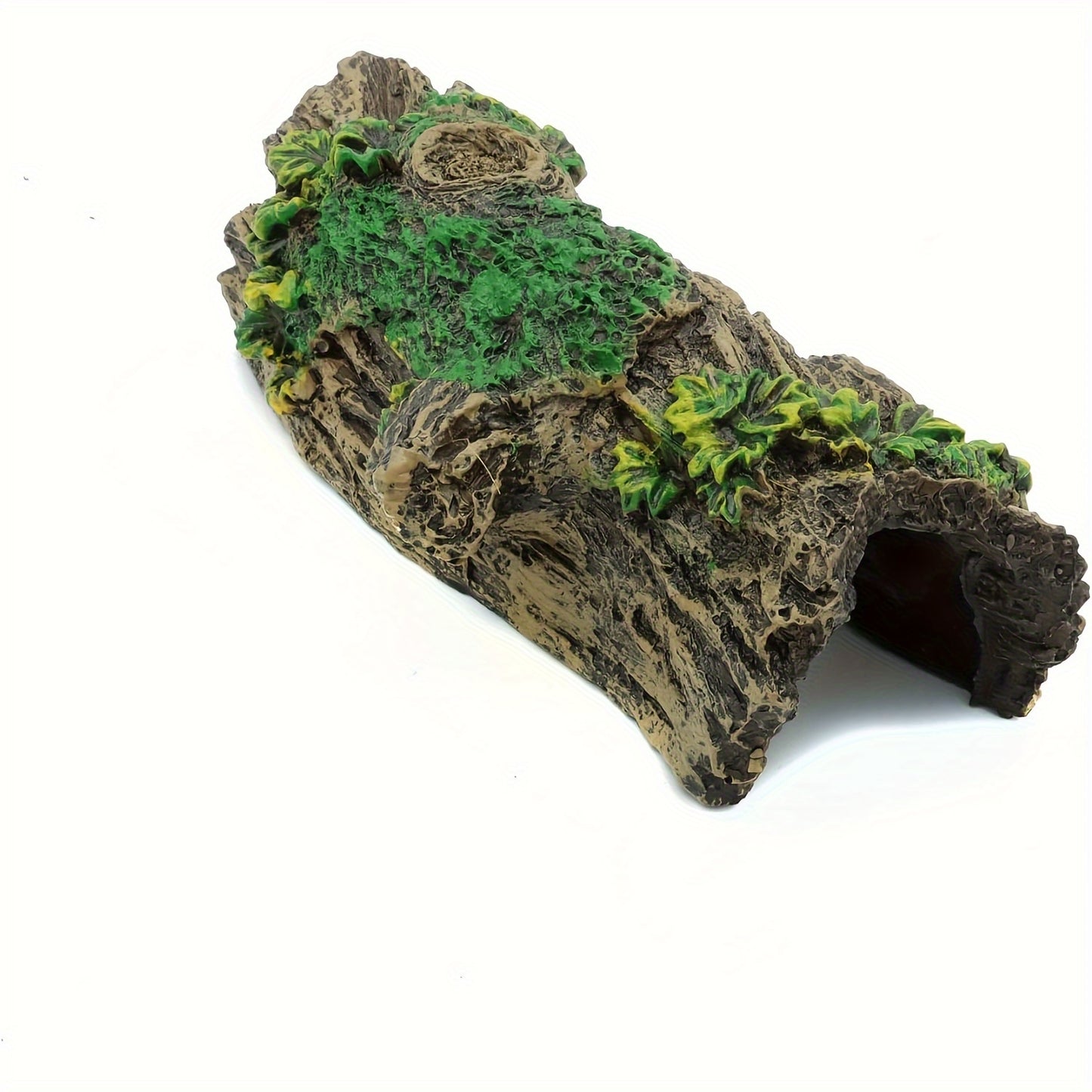 Resin Hollow Tree Stump Cave Ornament for Fish Tank