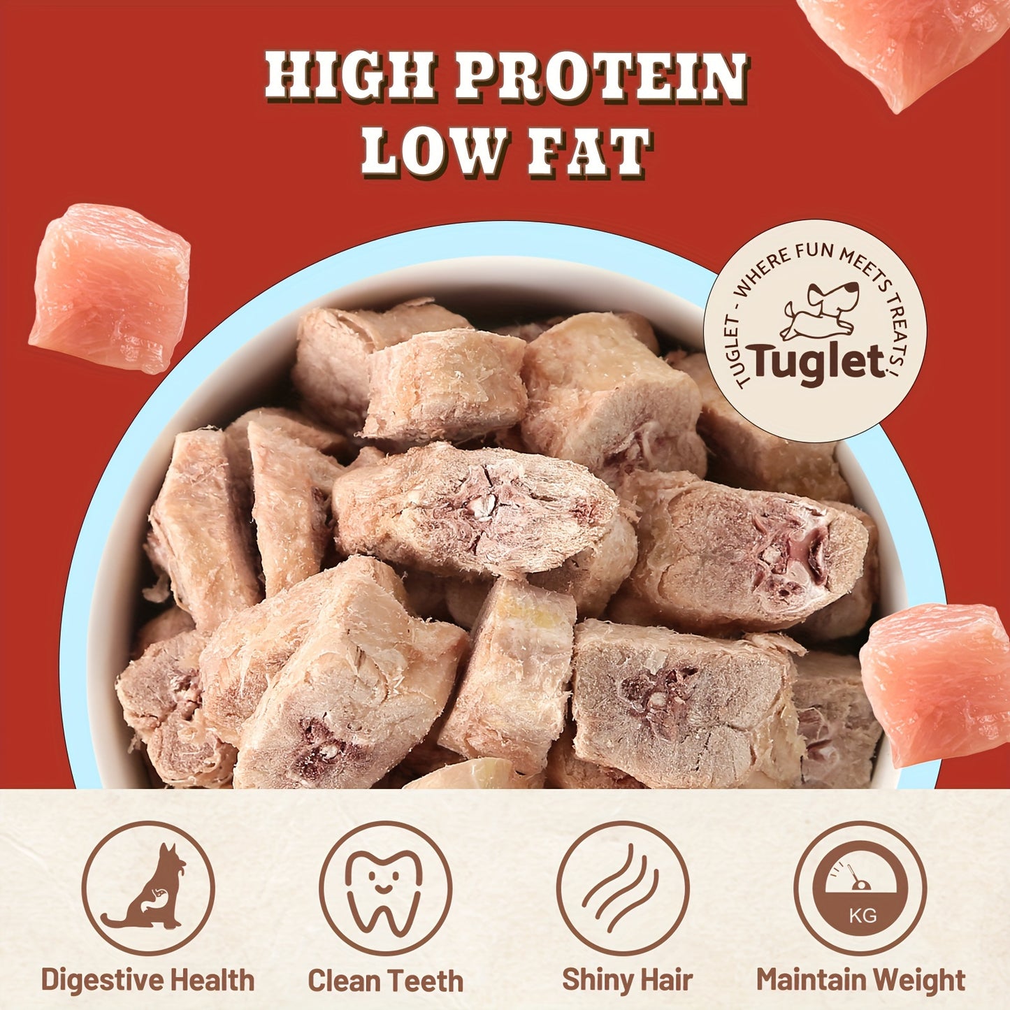 Freeze Dried Pet Food Chicken Neck