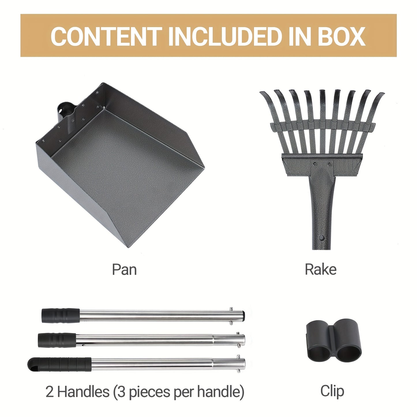 Stainless Steel Dog Pooper Scooper Set