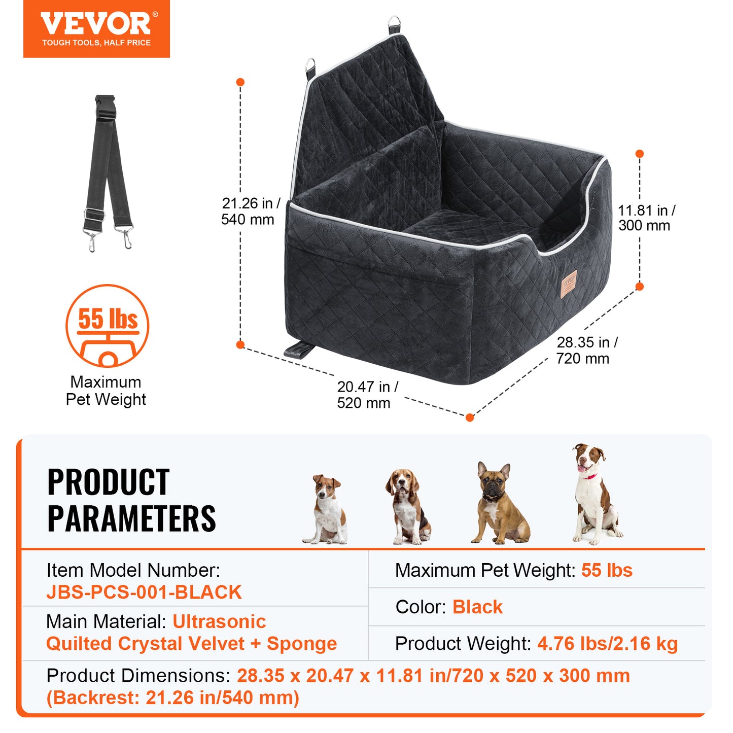 Dog Booster Car Seat