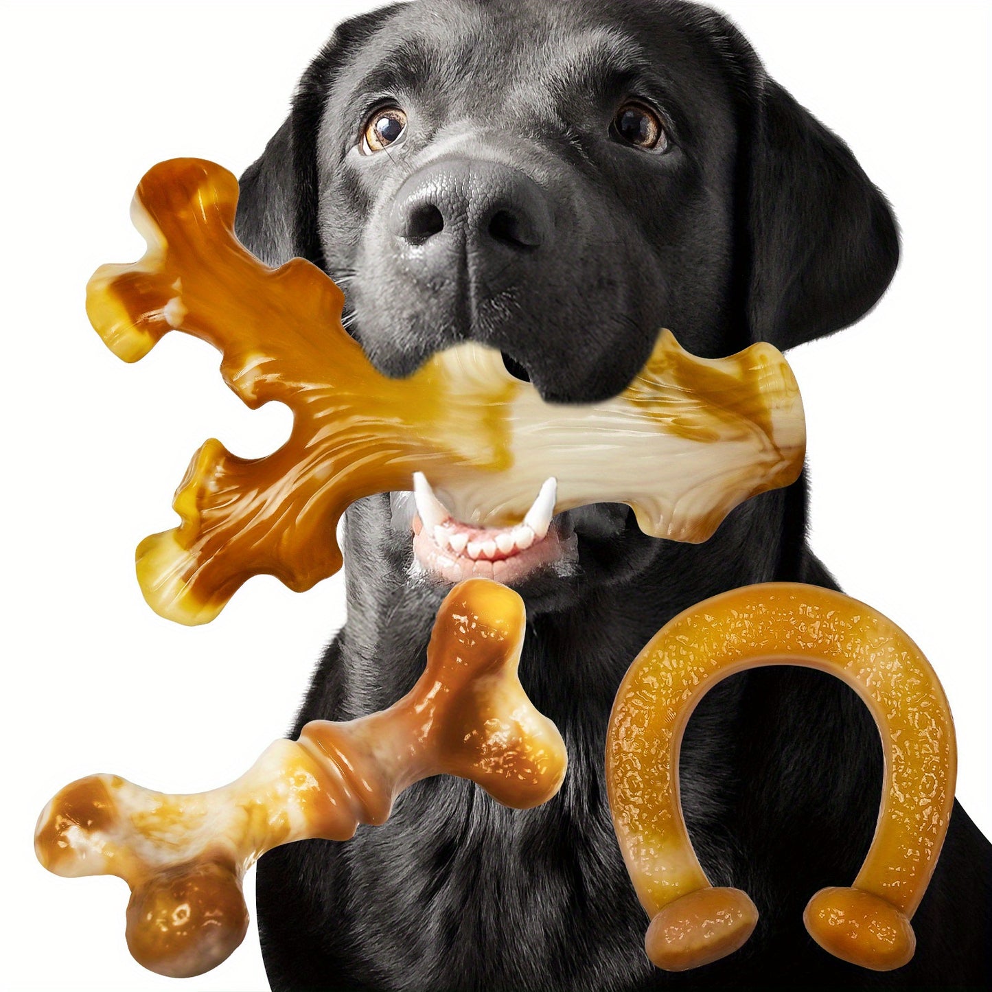 3pcs Dog Toys, Dog Chew Toys For Aggressive Chewers