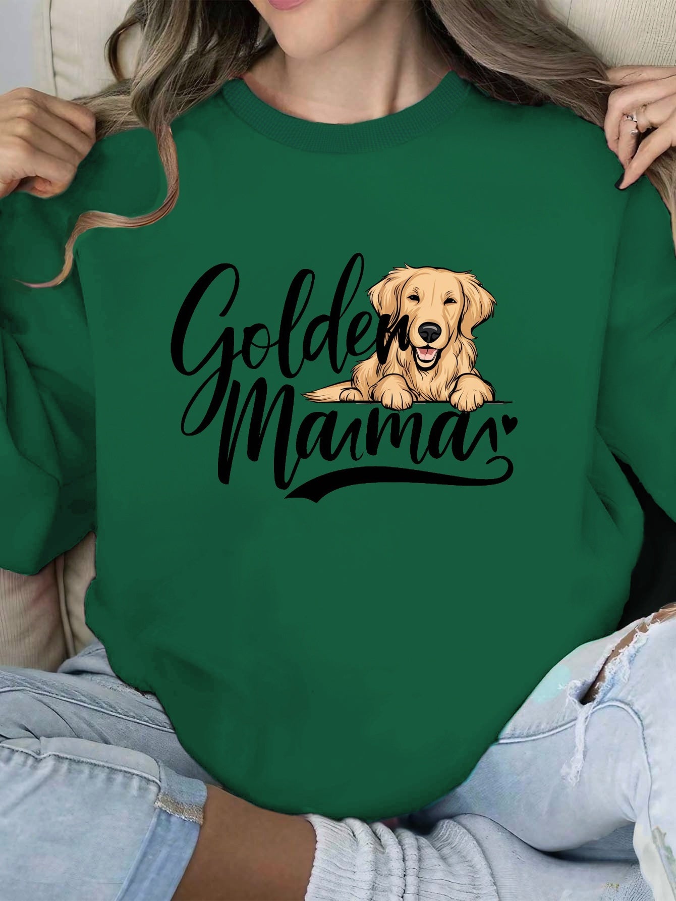 Mama Golden Retriever Women's sweatshirt