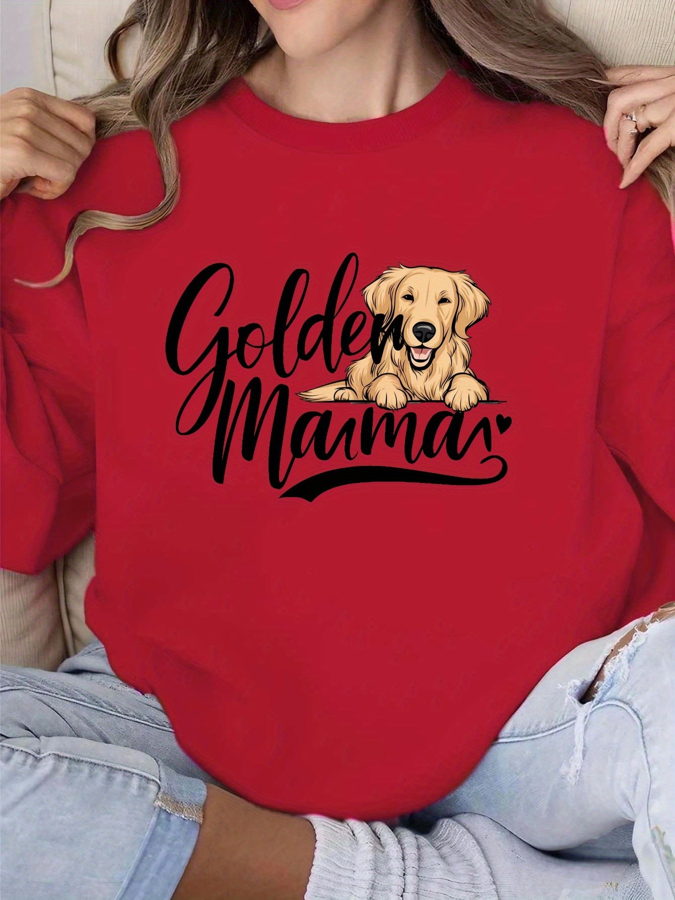 Mama Golden Retriever Women's sweatshirt