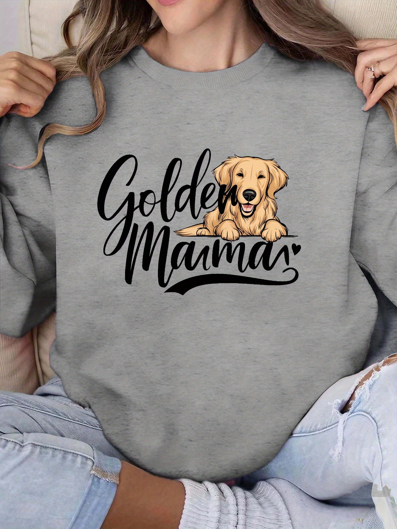 Mama Golden Retriever Women's sweatshirt