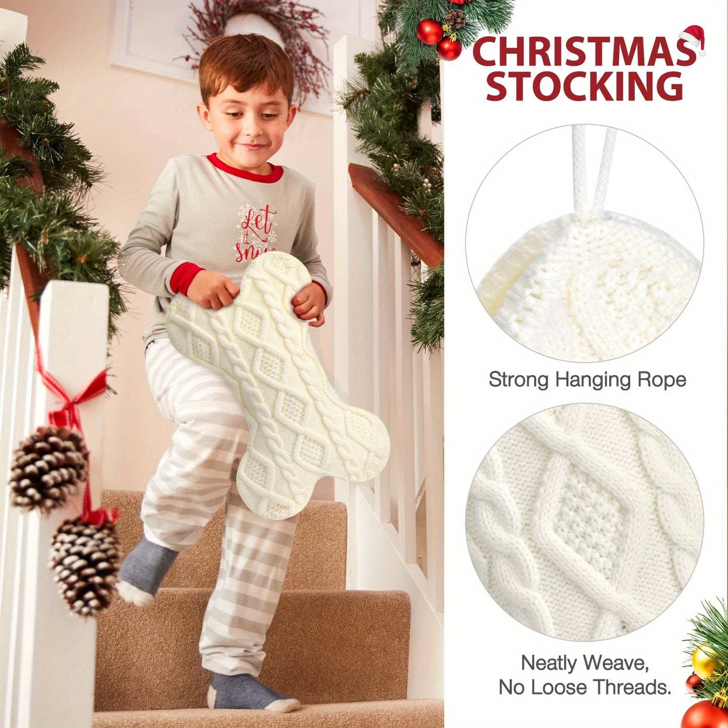 Bone Shape Stocking Christmas