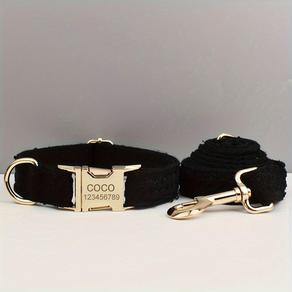 3pcs Customizable Pet Dog Wedding Necklace Set