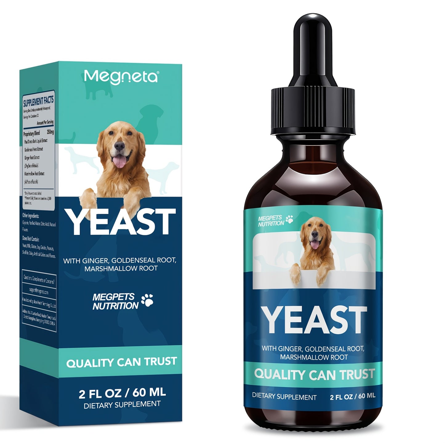 Natural Yeast Health Drops for All Dogs & Cat