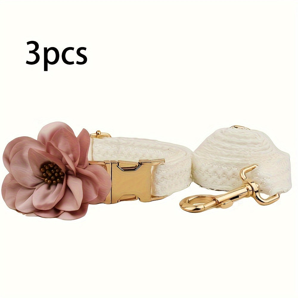 3pcs Customizable Pet Dog Wedding Necklace Set