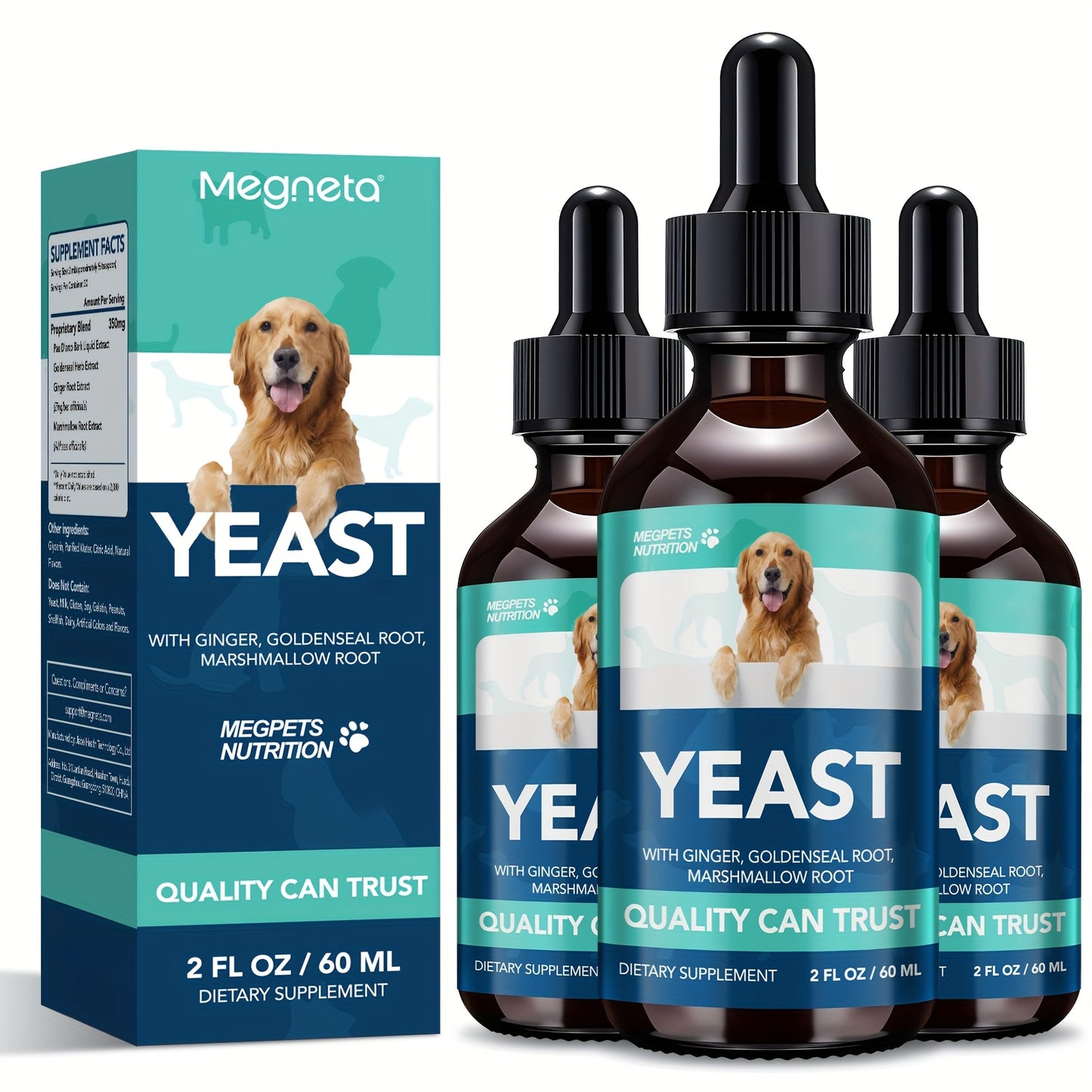 Natural Yeast Health Drops for All Dogs & Cat