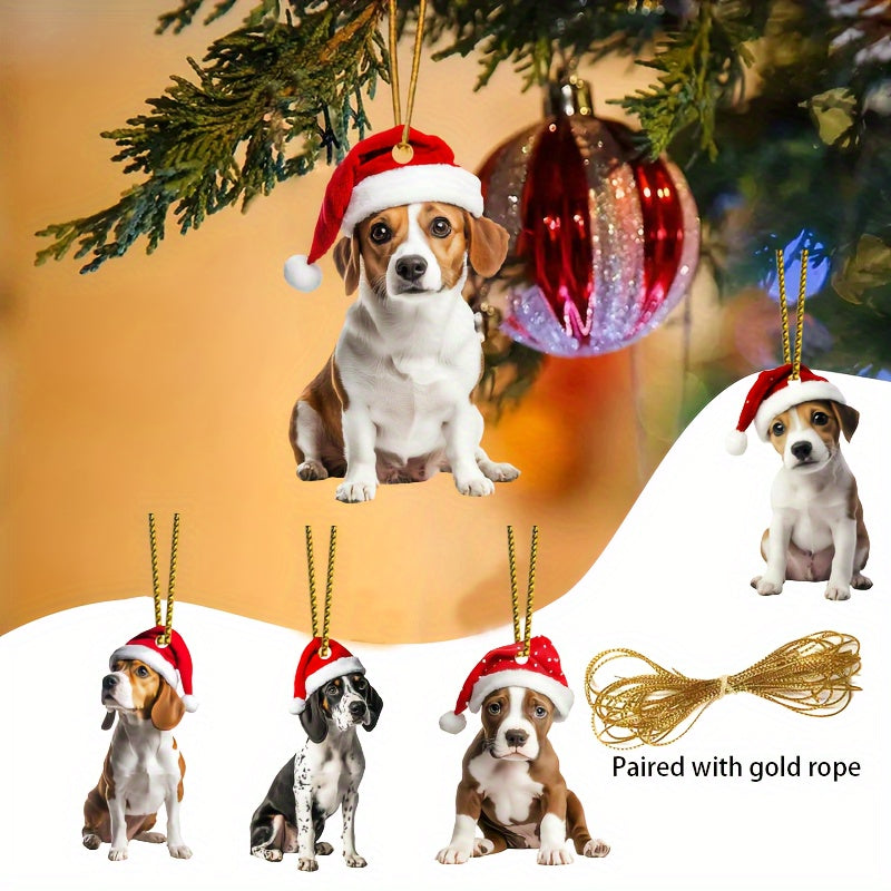 24pcs Christmas Dog Ornaments Set