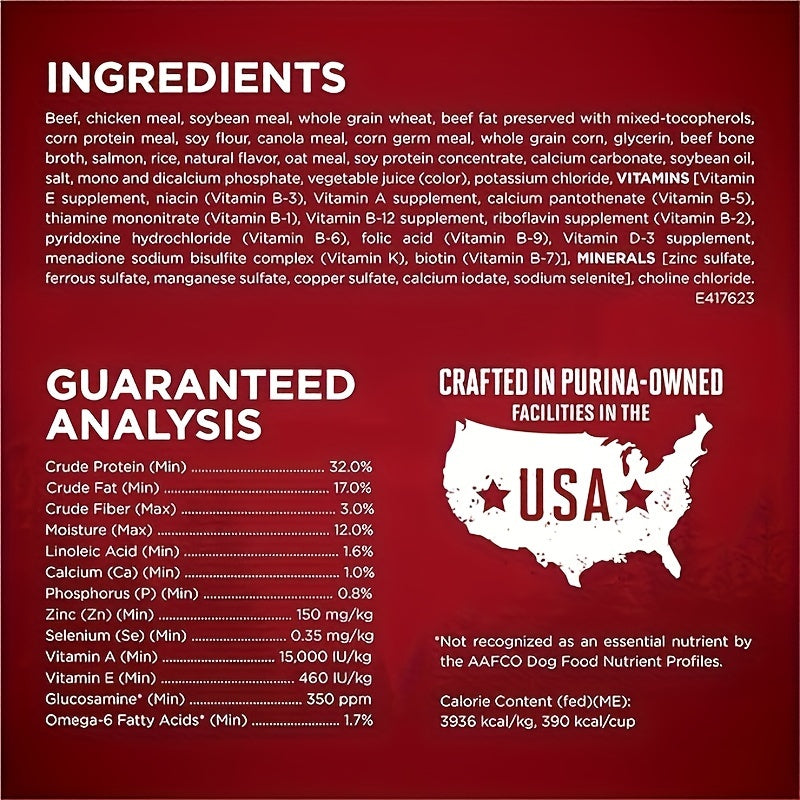 Purina One True Instinct Dry Dog Food Beef and Salmon 27.5 lb Bag