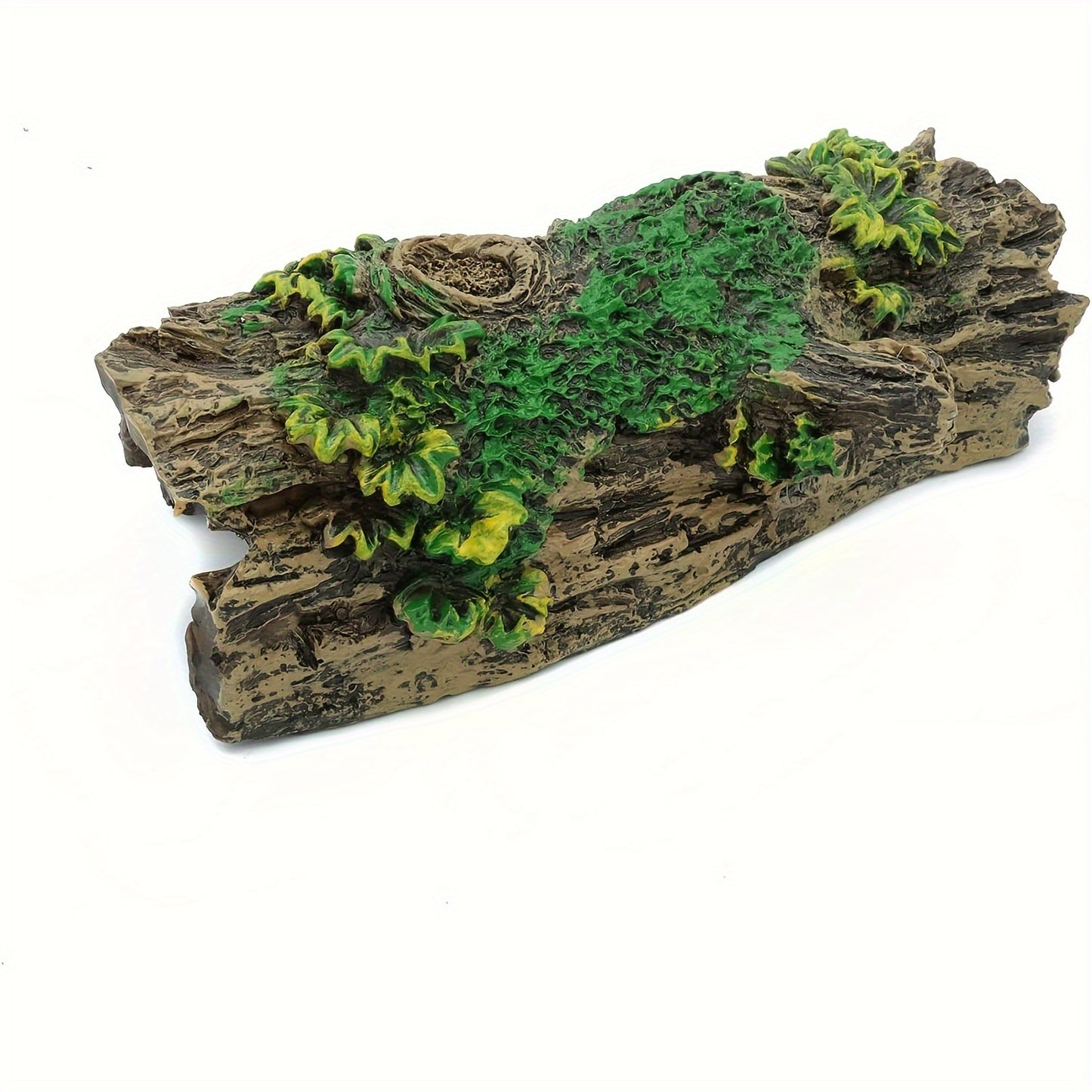 Resin Hollow Tree Stump Cave Ornament for Fish Tank