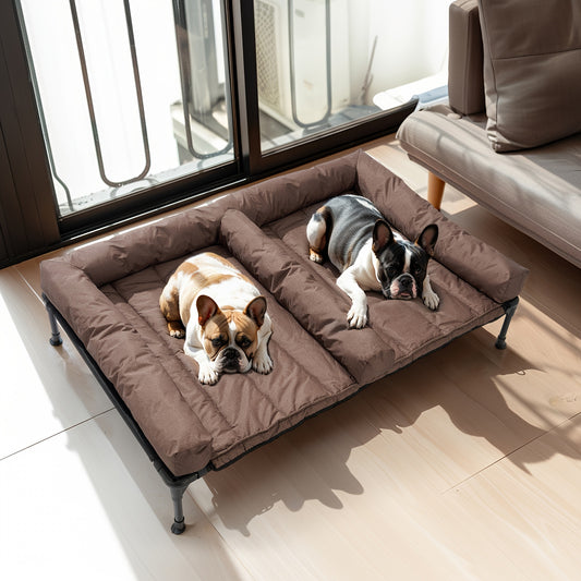 Cooling Raised Double Dog Couch Bed