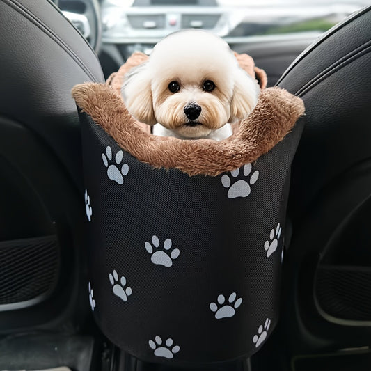 Black Fabric Dog Booster Car Seat