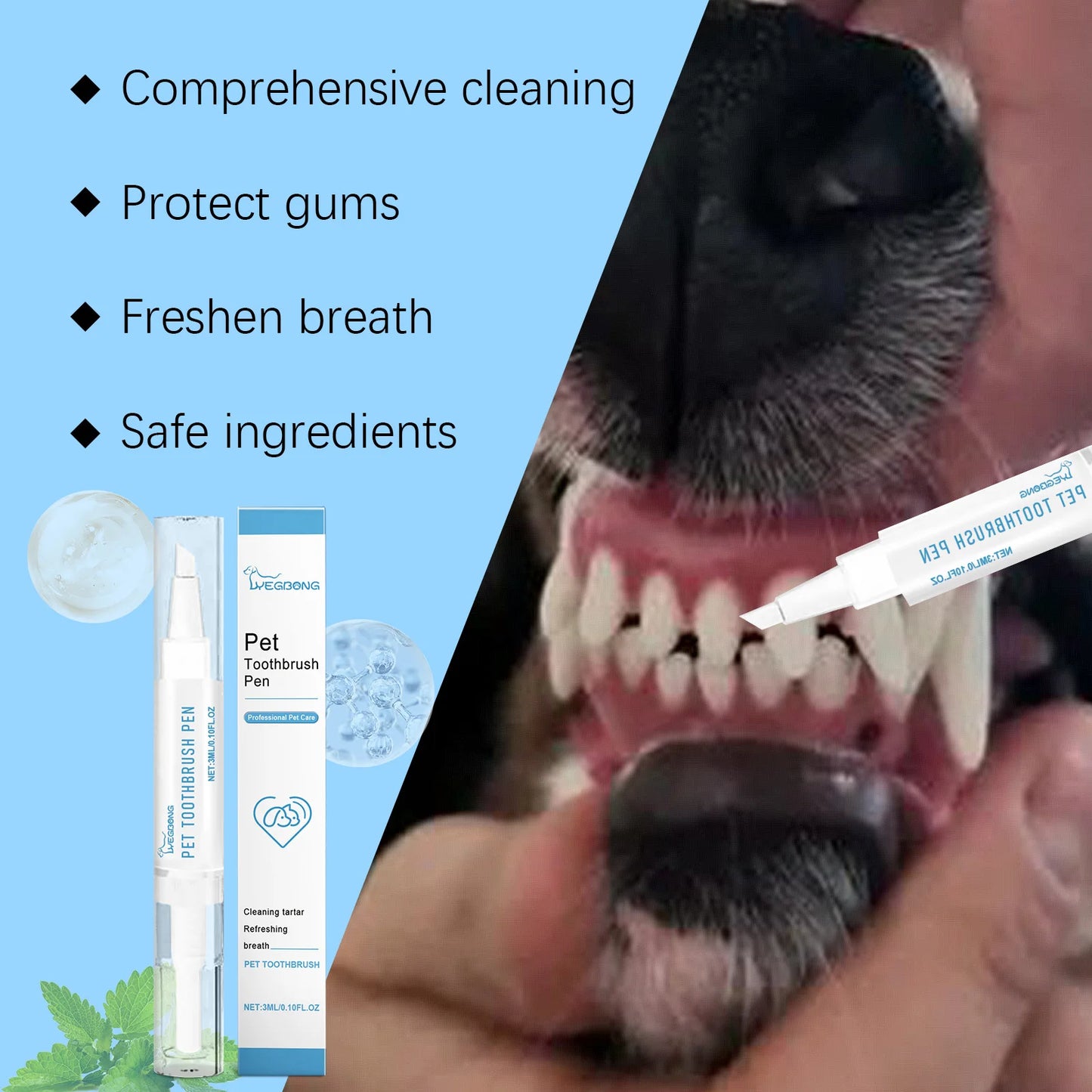 1PC Dog Cat Pet Teeth Cleaning Pen