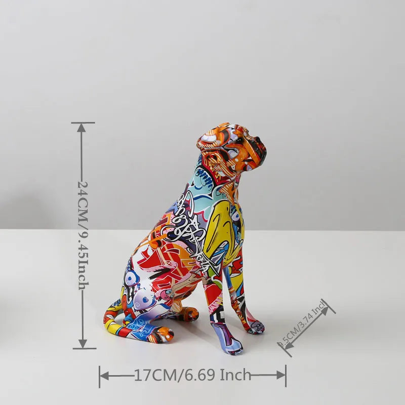 Creative Painted Art Dog Decor