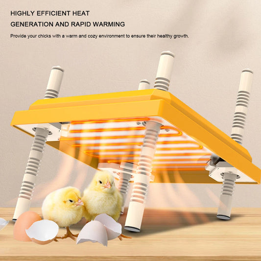 Electric Chick Brooder Heating Plate Energy-Efficient Adjustable Height & Angle