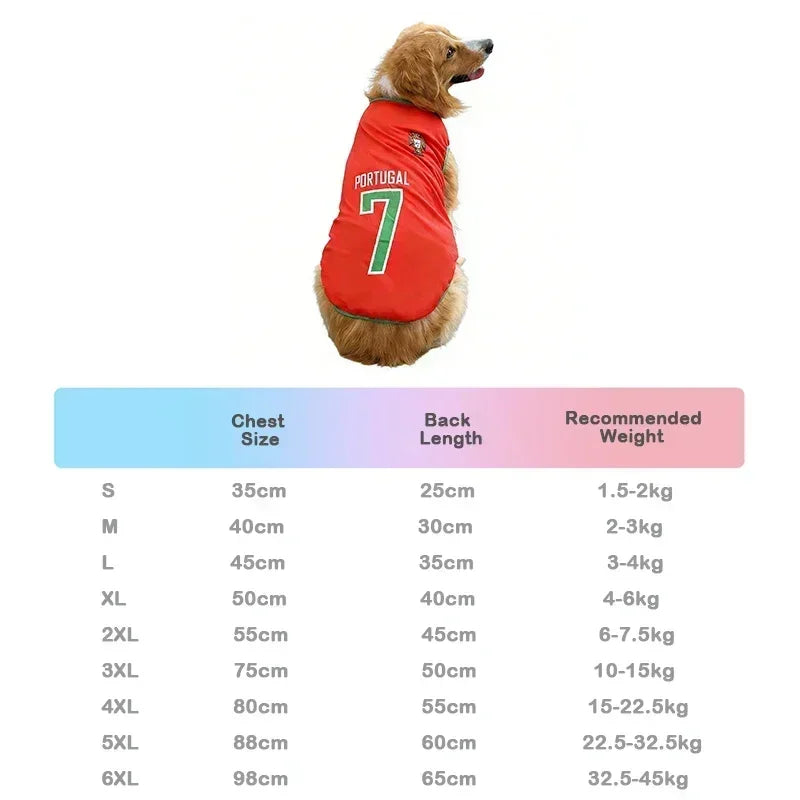 Pet World Cup National Team Jersey