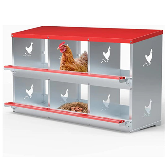 Chicken Nesting Boxes 6 Compartments