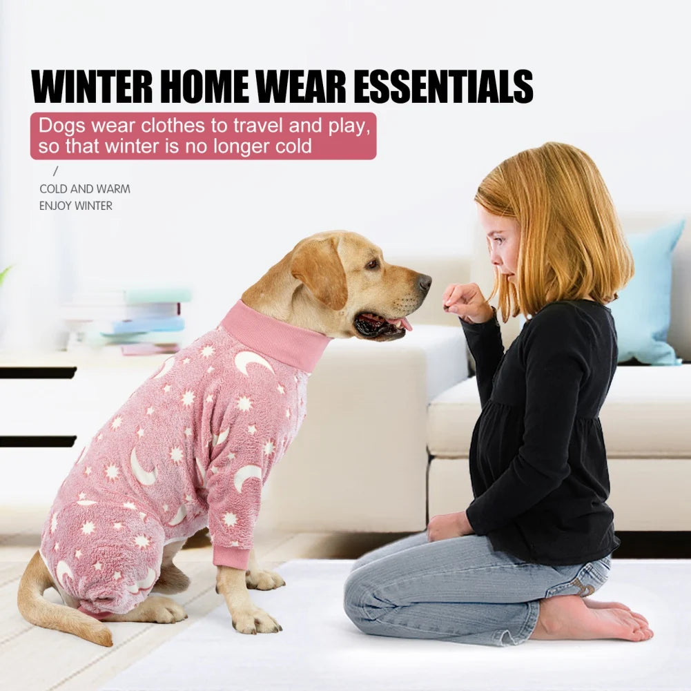 Warm Fleece Puppy Dog Pajamas