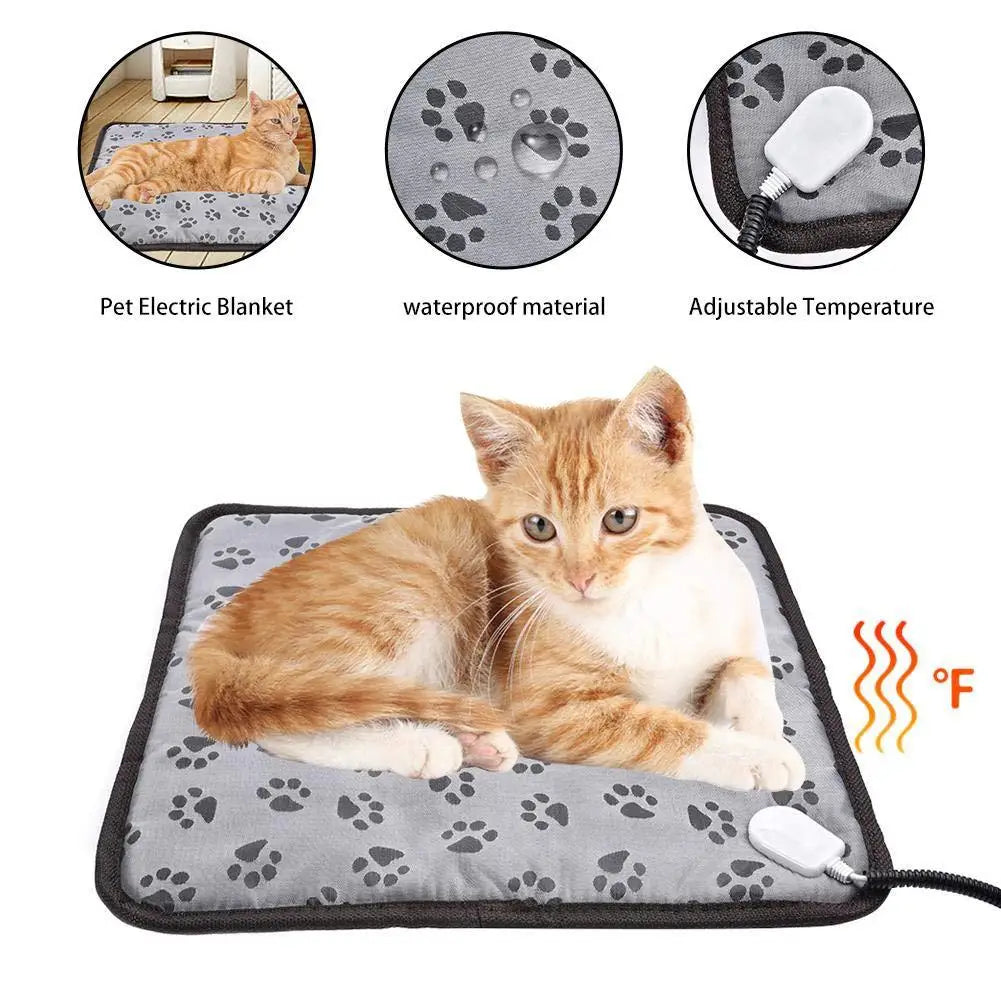 Heated Dog Mat Temperature Adjustable, Waterproof