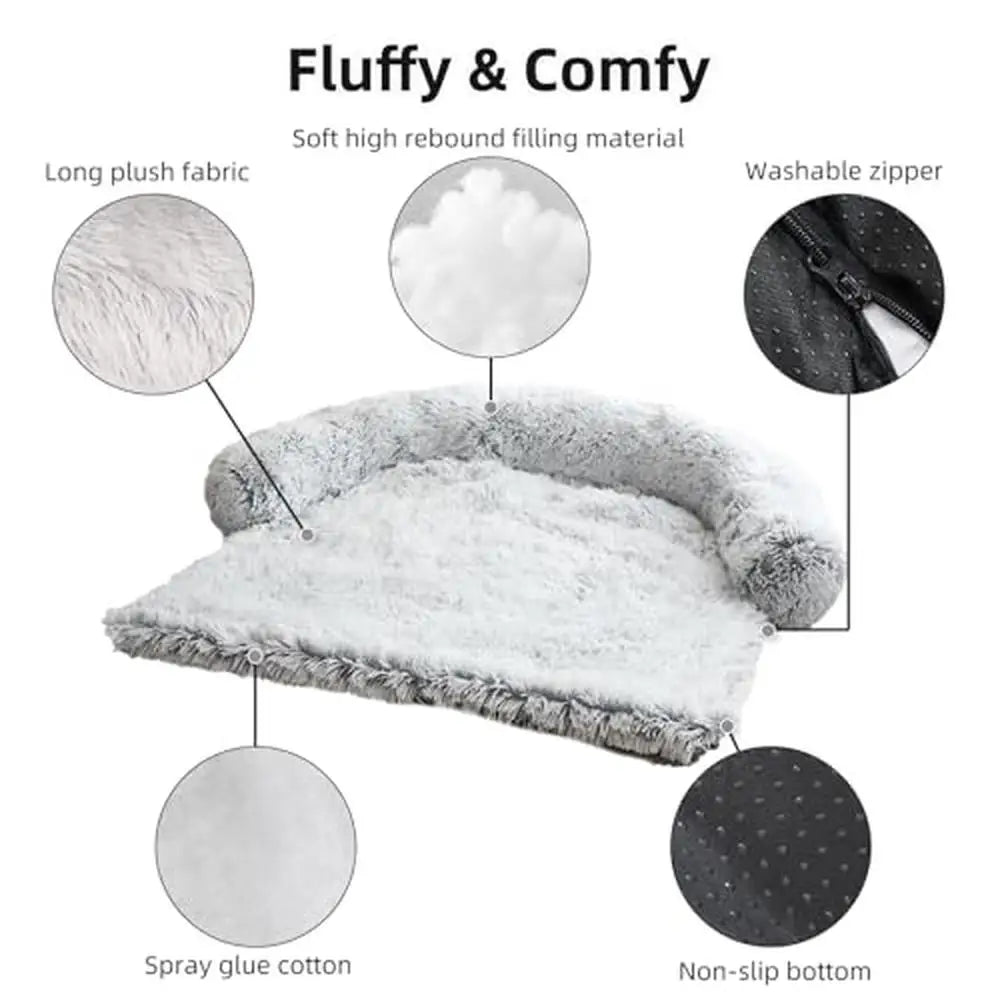 Fluffy Plush Calming Dog Bed Mat