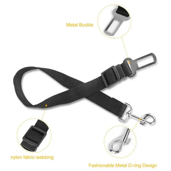 Dog Seat Belt Leash Adjustable