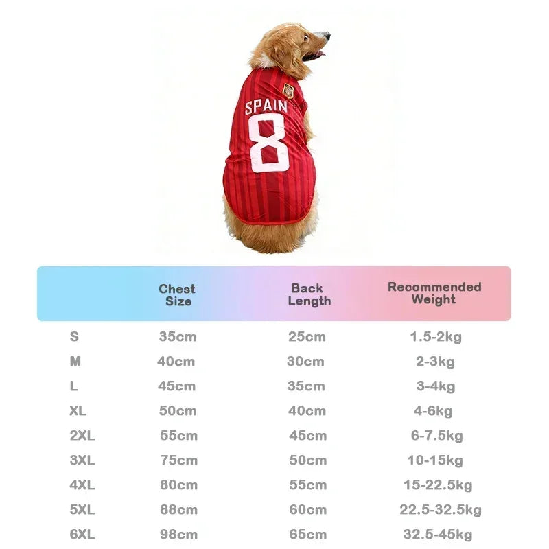 Pet World Cup National Team Jersey