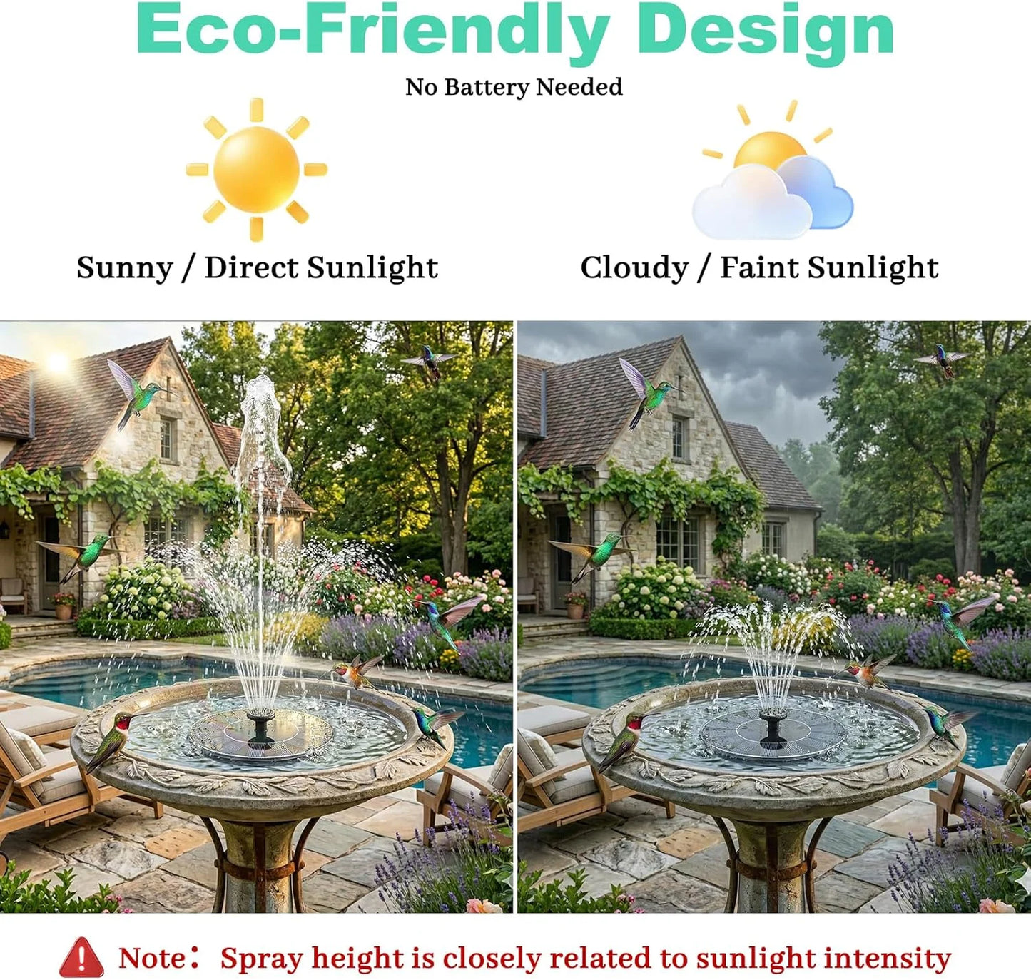 Solar Floating Solar Water Pump for Bird Bath