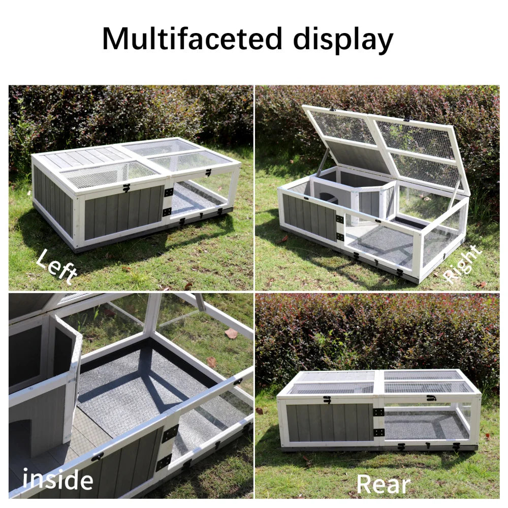 Waterproof Wooden Turtle House