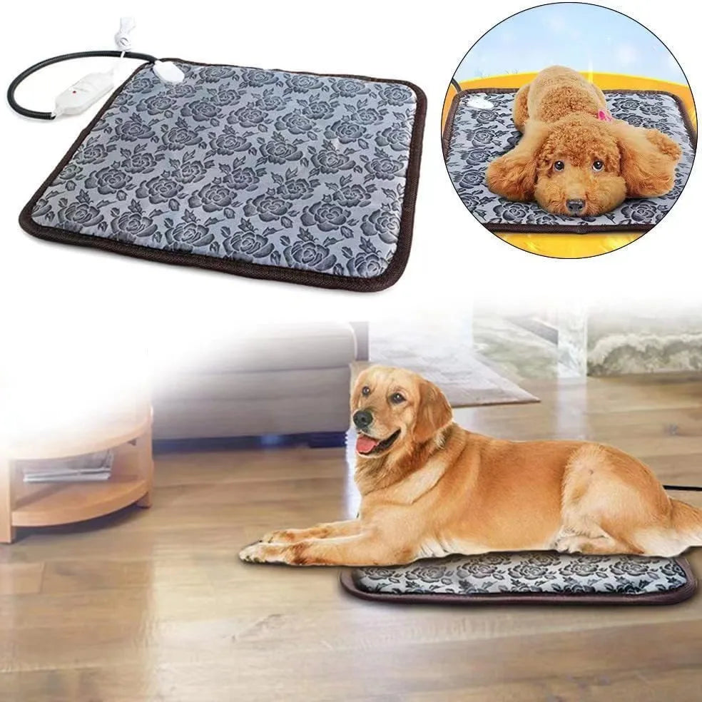 Heated Dog Mat Temperature Adjustable, Waterproof